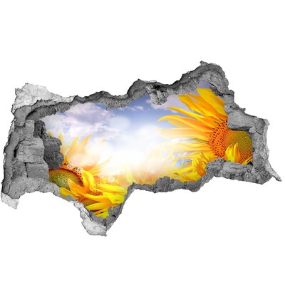 Hole wall sticker Sunflowers in the sunlight