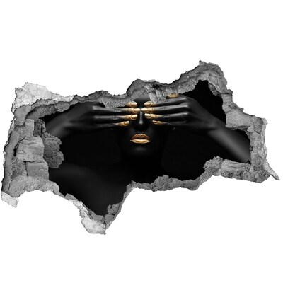 Hole in the wall decal Covered eyes