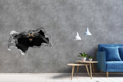 Hole in the wall decal Covered eyes