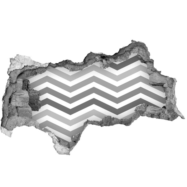 Hole in the wall decal Broken Chevron Wall