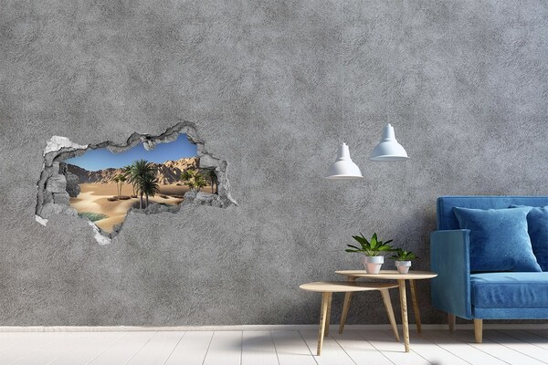 Hole in the wall sticker An oasis in the desert