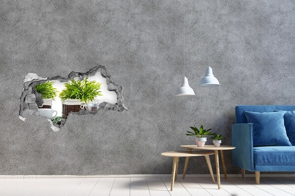 Hole in the wall sticker A green oasis in the comfort of your home