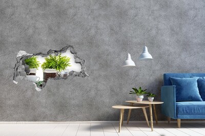 Hole in the wall sticker A green oasis in the comfort of your home