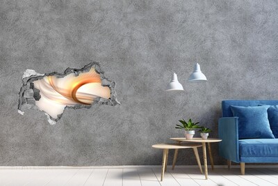 Hole in the wall sticker Modern interior design