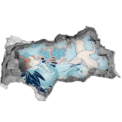 Hole wall sticker The underwater world of corals