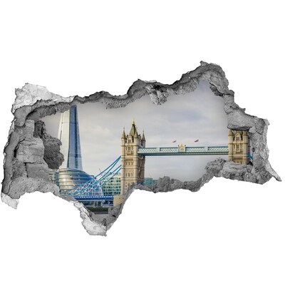 Hole in the wall decal The Tower of London through a hole in the wall