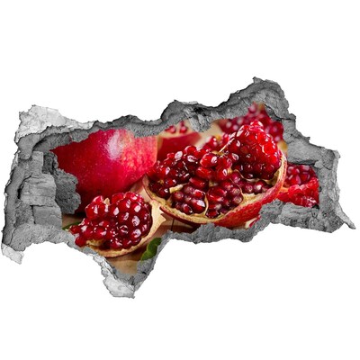 Hole in the wall sticker Pomegranate in a hole in the wall