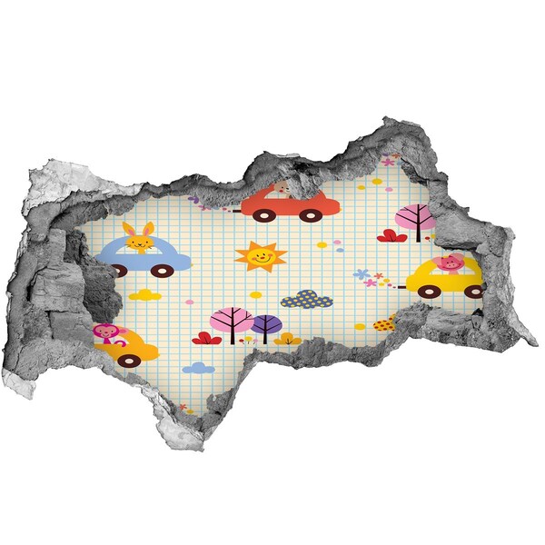 Hole in the wall decal A children's world full of joy