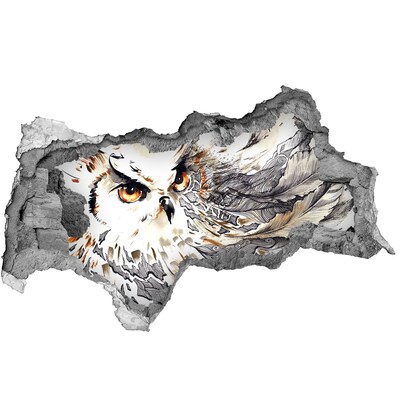 Hole in the wall decal An owl in flight