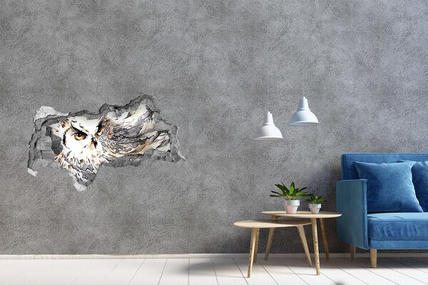 Hole in the wall decal An owl in flight