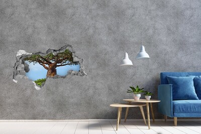 Hole wall sticker Baobab in a hole in the wall