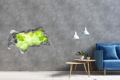 Hole in the wall decal A green oasis among the leaves