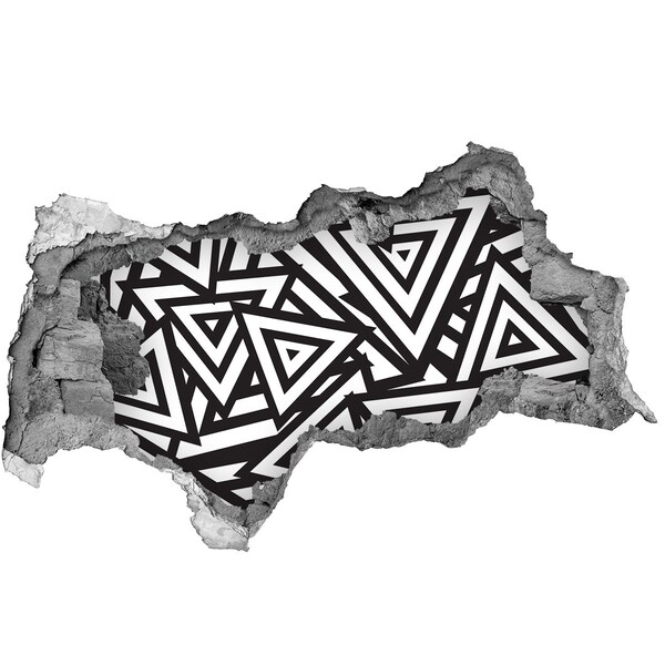 Hole wall sticker Abstract geometric patterns