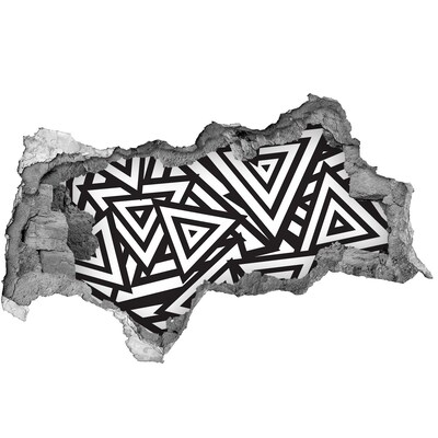 Hole wall sticker Abstract geometric patterns
