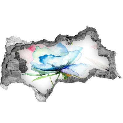 Hole in the wall sticker A floral dream in concrete