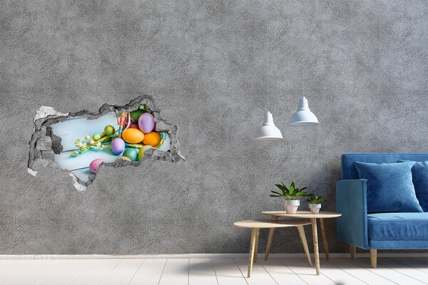 Hole wall sticker Easter Eggs in the Hole