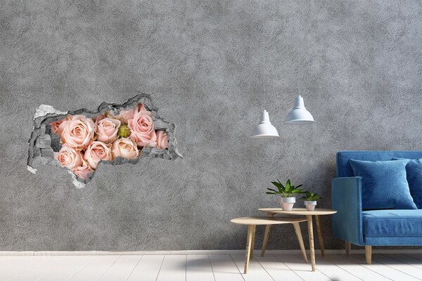 Hole in the wall decal Roses in a Hole in the Wall