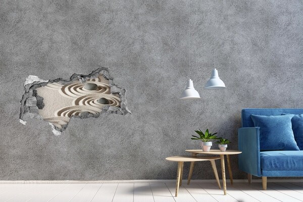Hole in the wall sticker Peace in the Zen Garden