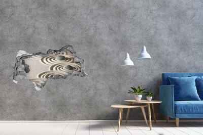 Hole in the wall sticker Peace in the Zen Garden