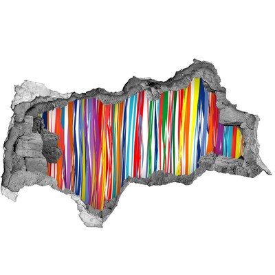 Hole in the wall decal A colorful burst of creativity