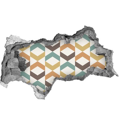 Hole wall sticker Geometric patterns on the wall