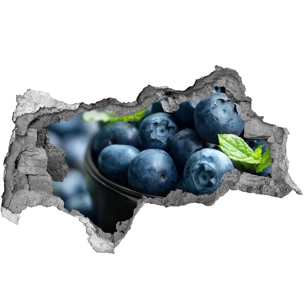 Hole in the wall decal Blueberries in a Hole in the Wall