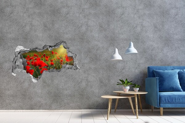 Hole in the wall sticker A Hole-in-the-Wall Floral Paradise