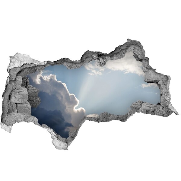 Hole wall sticker Sky with sun rays
