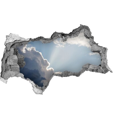 Hole wall sticker Sky with sun rays