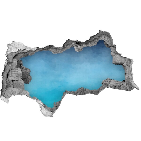 Hole in the wall sticker Sky over the ocean