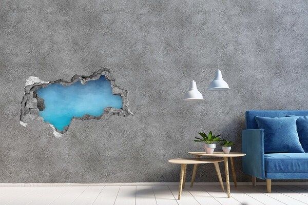 Hole in the wall sticker Sky over the ocean