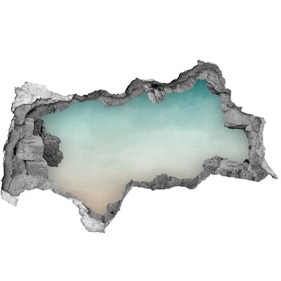 Hole wall sticker Sky over the sea