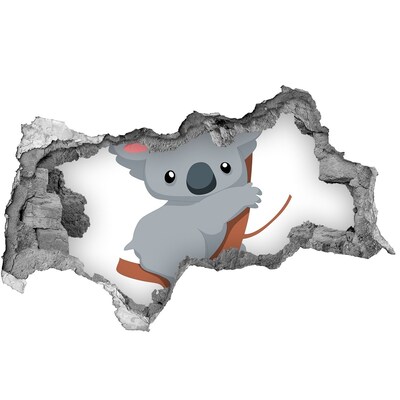 Hole in the wall decal Koala in a hole in the wall