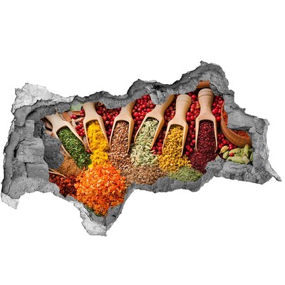 Hole in the wall sticker A kitchen full of spices