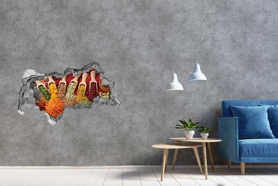 Hole in the wall sticker A kitchen full of spices
