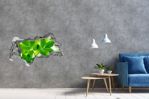 Hole in the wall decal A green oasis in concrete