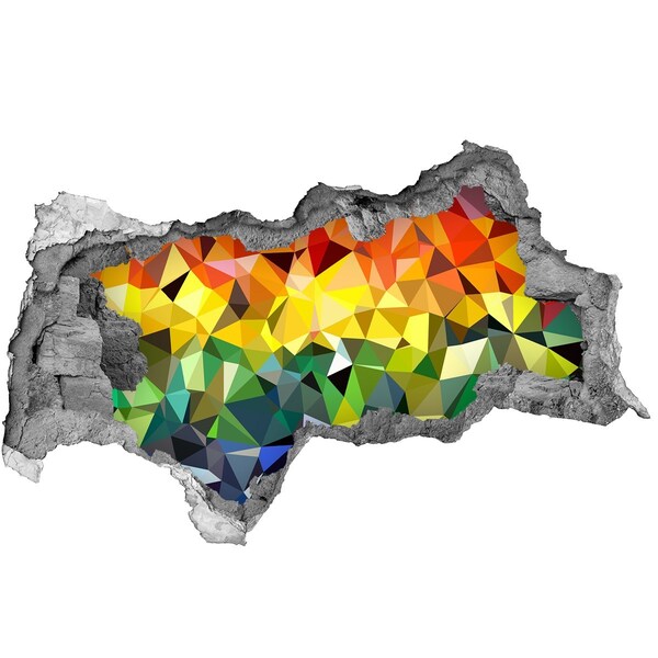 Hole in the wall decal Colorful hole in the wall