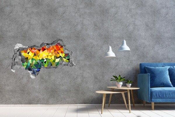 Hole in the wall decal Colorful hole in the wall