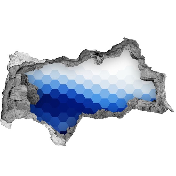 Hole wall sticker Hole to the blue ocean