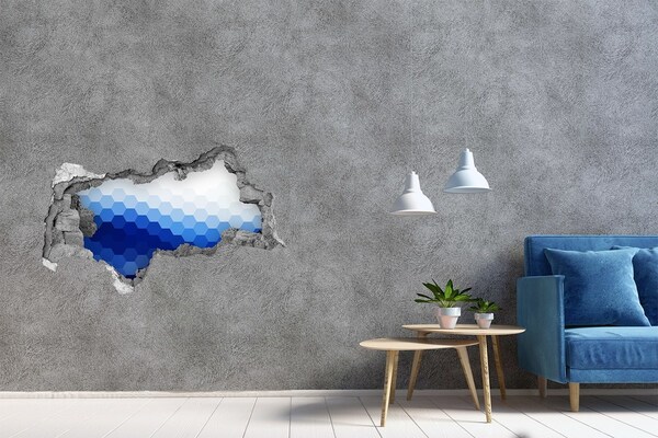 Hole wall sticker Hole to the blue ocean