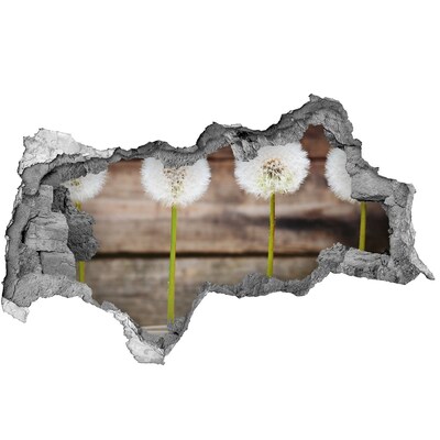 Hole in the wall sticker Dandelion flowers in ruins