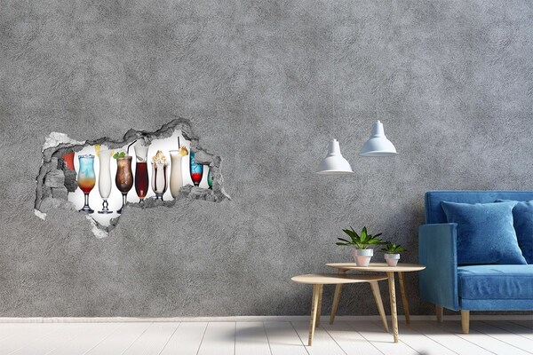 Hole wall sticker A Hole-in-the-Wall Cocktail Oasis