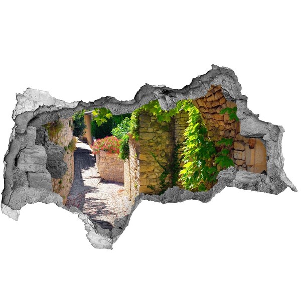 Hole in the wall decal A green street in the town