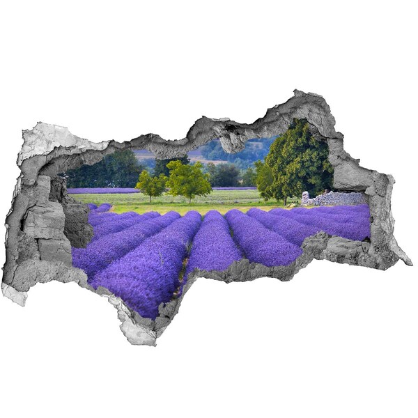 Hole in the wall sticker Lavender fields in Provence