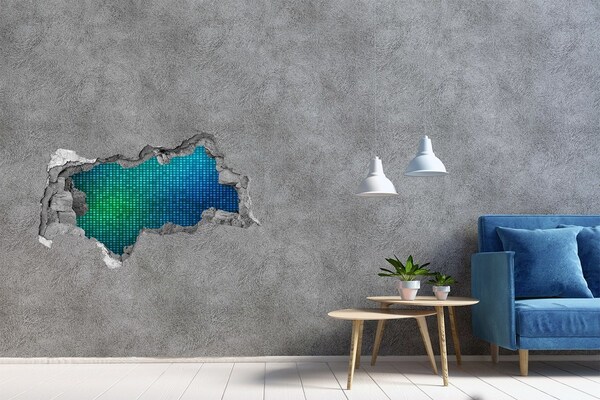 Hole wall sticker The underwater world of sounds