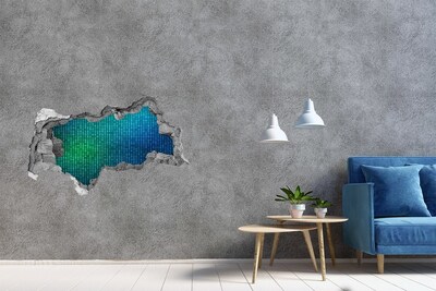Hole wall sticker The underwater world of sounds
