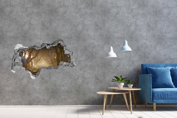 Hole in the wall sticker A path among the trees