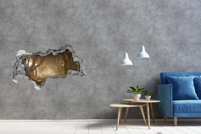 Hole in the wall sticker A path among the trees