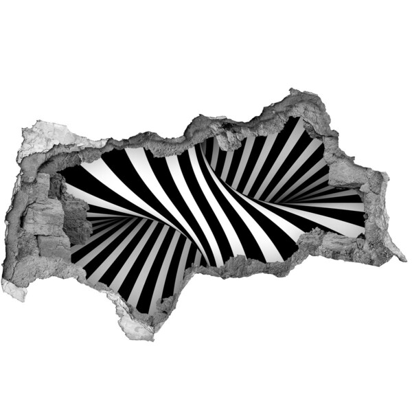 Hole in the wall decal Optical illusion in the wall