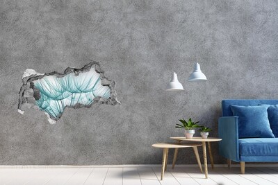 Hole in the wall decal A floral dream behind the wall